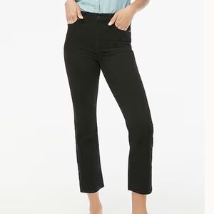 J Crew Factory Tall High Rise Black Flare Crop Jeans 30